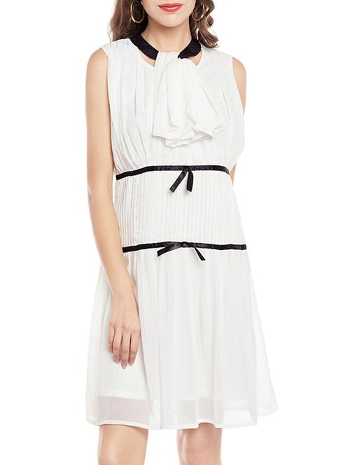 solid white casual dress - 14337479 - Very Small Image - 1