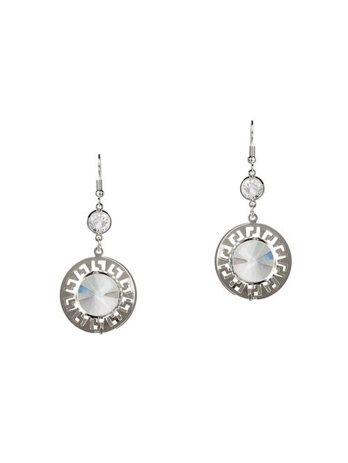 silver brass drop earrings - 14337546 - Very Small Image - 1