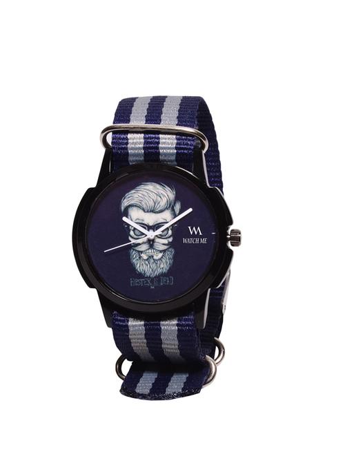 watch me printed dial nylon strap analog watch - 14341965 - Very Small Image - 1