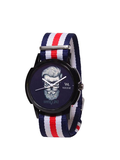 watch me printed dial nylon strap analog watch - 14341969 - Very Small Image - 1
