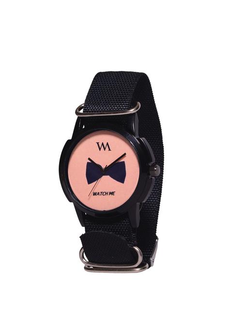 watch me printed dial nylon strap analog watch - 14341971 - Very Small Image - 1