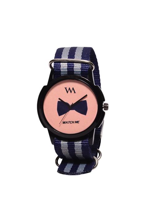 watch me printed dial nylon strap analog watch - 14341973 - Very Small Image - 1