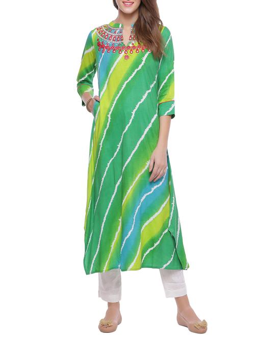 women's a-line kurta - 14343539 - Very Small Image - 1
