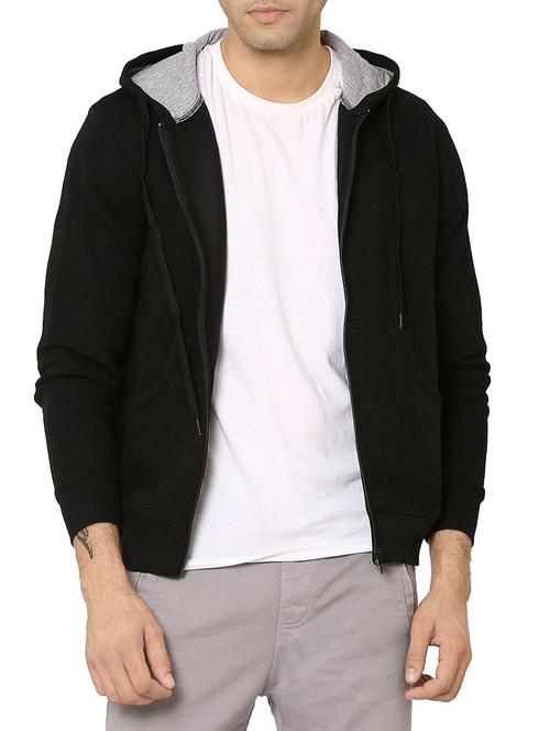 black fleece sweatshirt - 14343643 - Very Small Image - 1