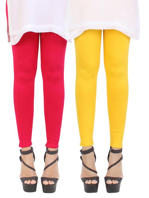 set of 2 multicolored viscose leggings - 14343656 - Very Small Image - 1
