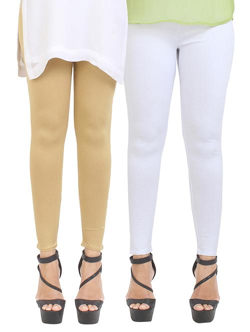 set of 2 multicolored viscose leggings - 14343662 - Very Small Image - 1