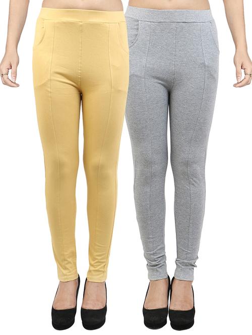 set of 2 multicolored cotton track pants - 14343666 - Very Small Image - 1