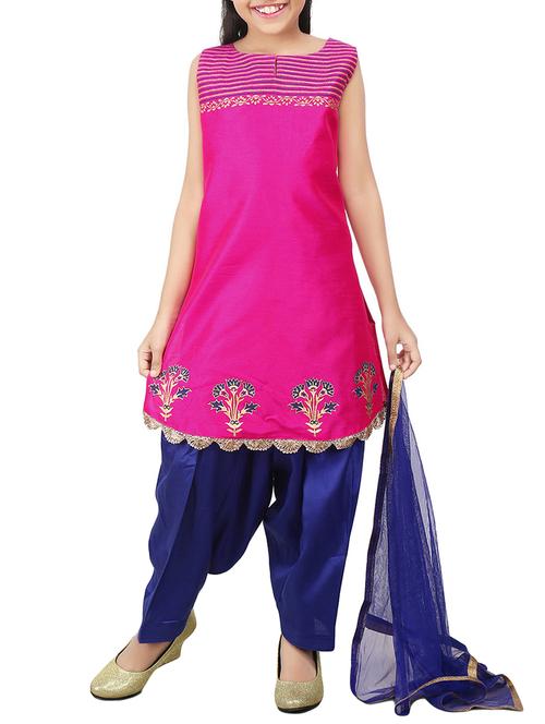 pink silk blend suit set - 14344157 - Very Small Image - 1