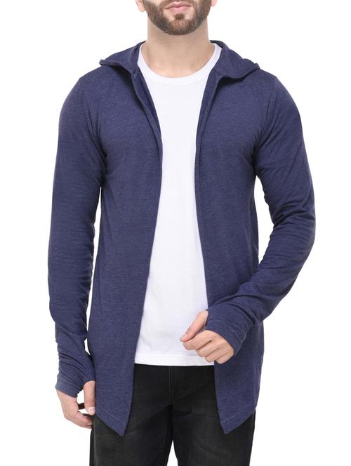blue jersey shrug - 14344412 - Very Small Image - 1