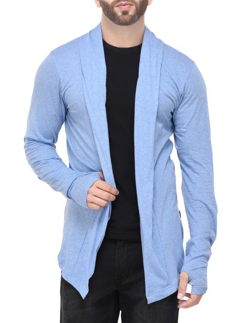 blue single jersey shrug - 14344414 - Very Small Image - 1