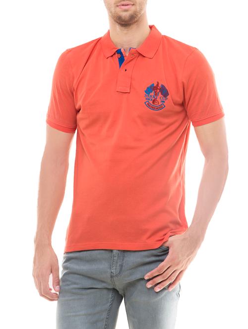 orange cotton t-shirt - 14344929 - Very Small Image - 1