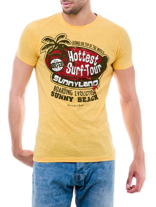 yellow cotton t-shirt - 14344931 - Very Small Image - 1