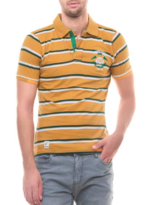 yellow cotton t-shirt - 14344945 - Very Small Image - 1