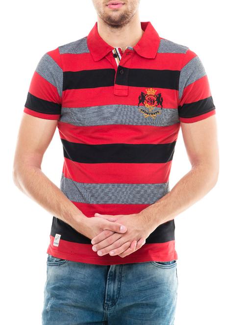 red cotton t-shirt - 14344951 - Very Small Image - 1