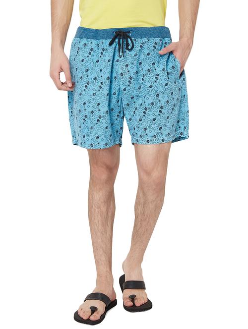 blue cotton shorts - 14346149 - Very Small Image - 1