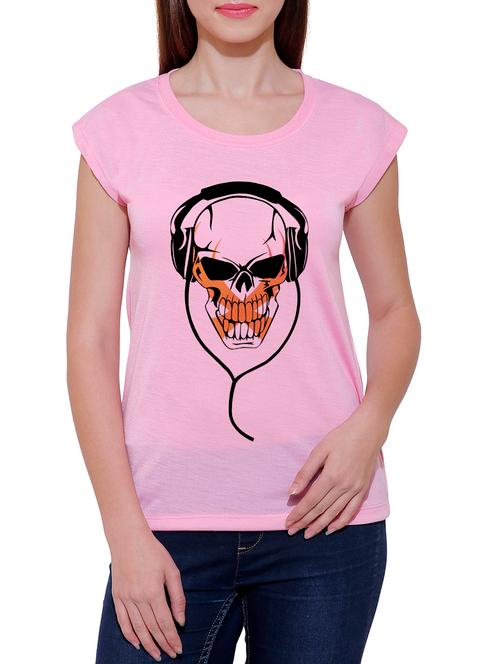 pink cotton blend tee - 14348249 - Very Small Image - 1