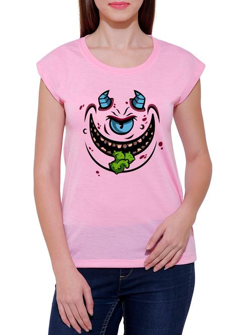 pink cotton blend tee - 14348285 - Very Small Image - 1