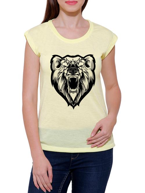 yellow cotton blend tee - 14348329 - Very Small Image - 1