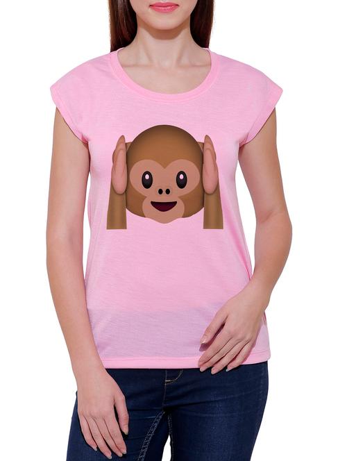 pink cotton blend tee - 14348351 - Very Small Image - 1