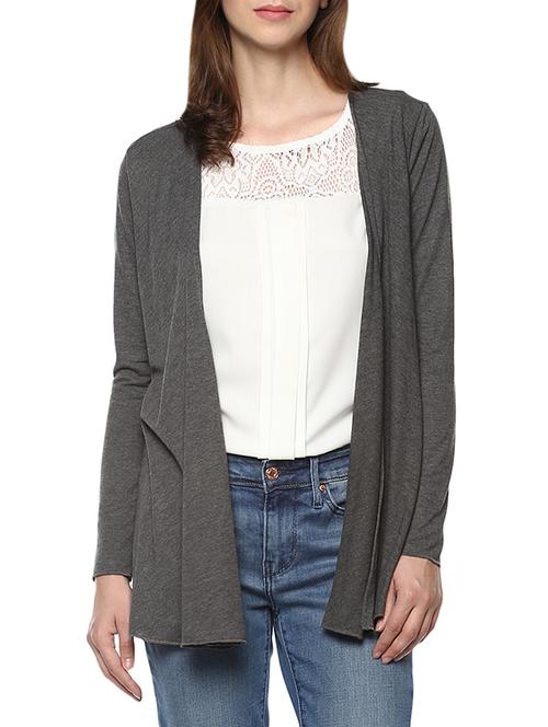 solid long sleeved shrug - 14348375 - Very Small Image - 1
