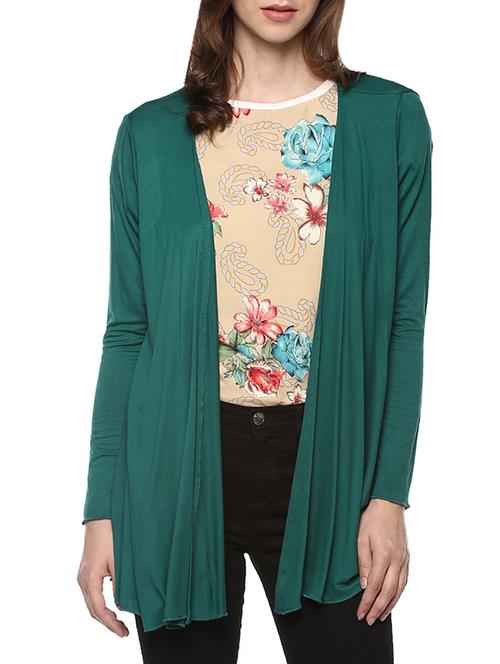 solid long sleeved shrug - 14348379 - Very Small Image - 1