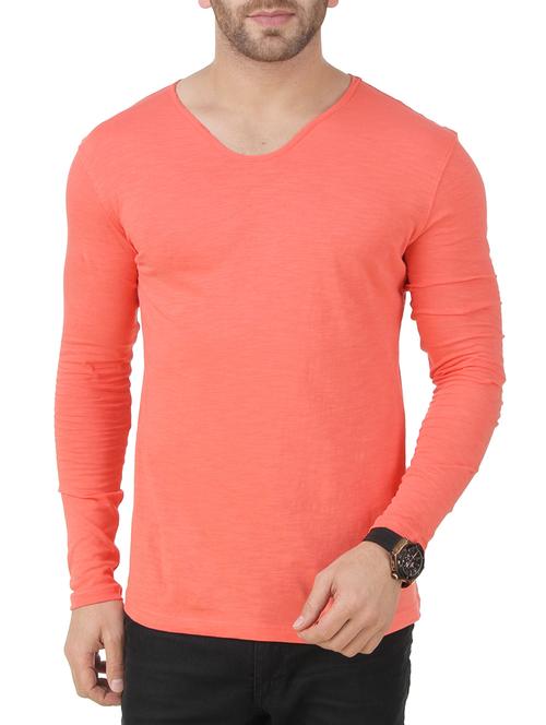 orange cotton t-shirt - 14348428 - Very Small Image - 1
