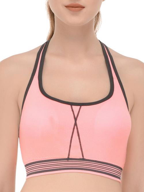styled back contrast detail bra - 14349228 - Very Small Image - 1