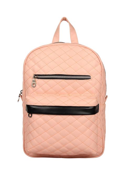 pink leatherette backpack - 14349306 - Very Small Image - 1