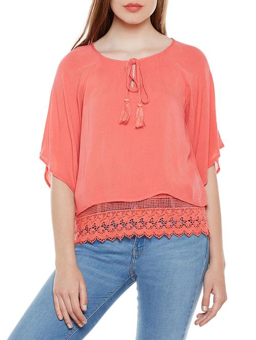 lace trim layered top - 14349959 - Very Small Image - 1