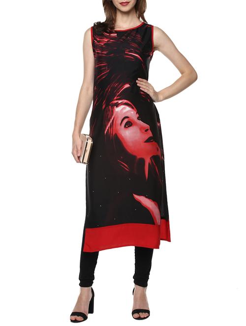 digital print straight kurta - 14350964 - Very Small Image - 1