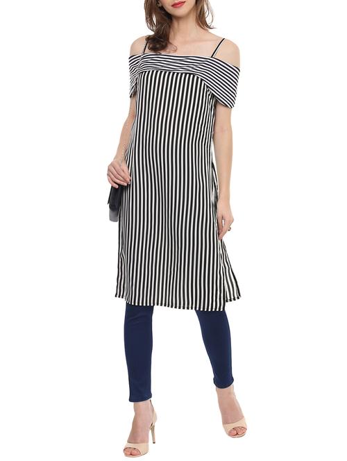 drop shoulder straight kurta - 14350987 - Very Small Image - 1