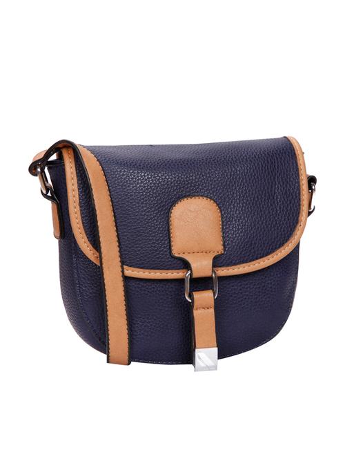 blue leatherette regular sling bag - 14351018 - Very Small Image - 1