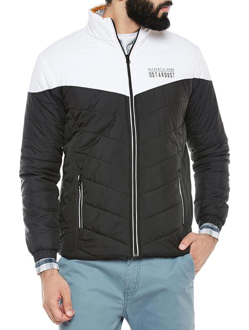 black nylon casual jacket - 14352295 - Very Small Image - 1