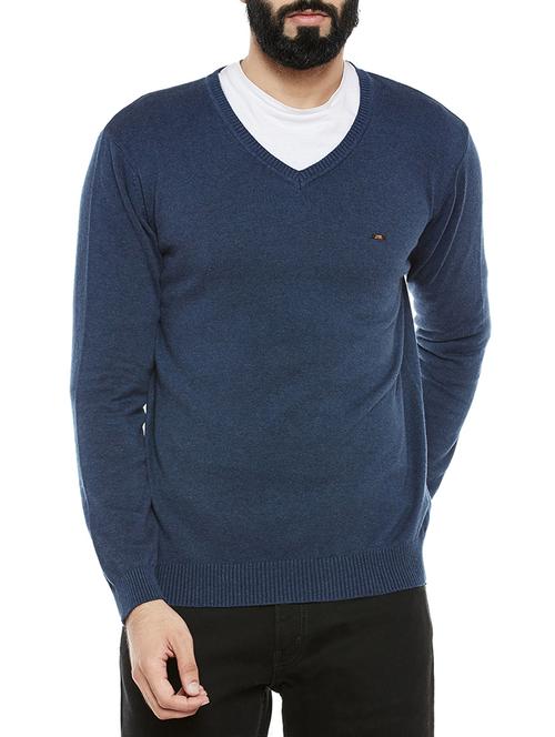 blue cotton pullover - 14352342 - Very Small Image - 1