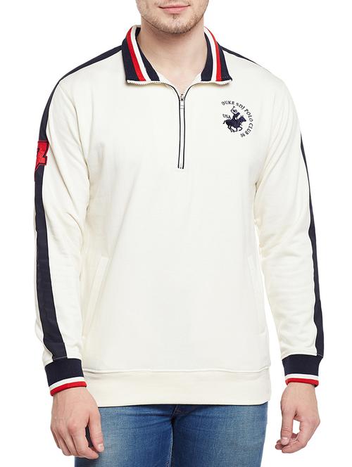 white polyester sweatshirt - 14352360 - Very Small Image - 1