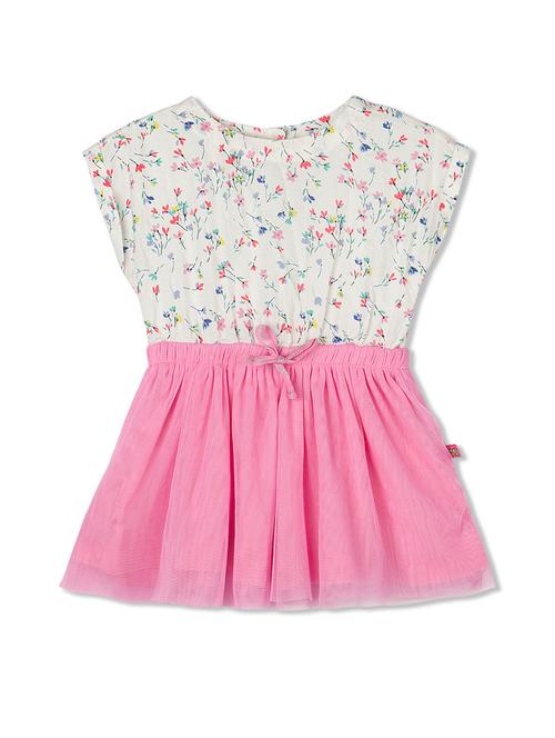 pink rayon frock - 14353354 - Very Small Image - 1