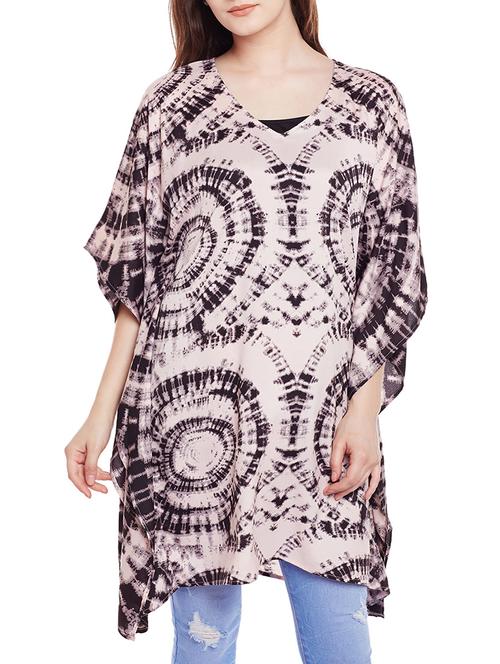 beige crepe kaftan - 14354639 - Very Small Image - 1