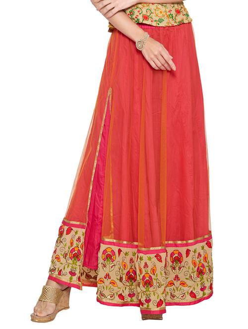 pink flared skirt - 14355504 - Very Small Image - 1