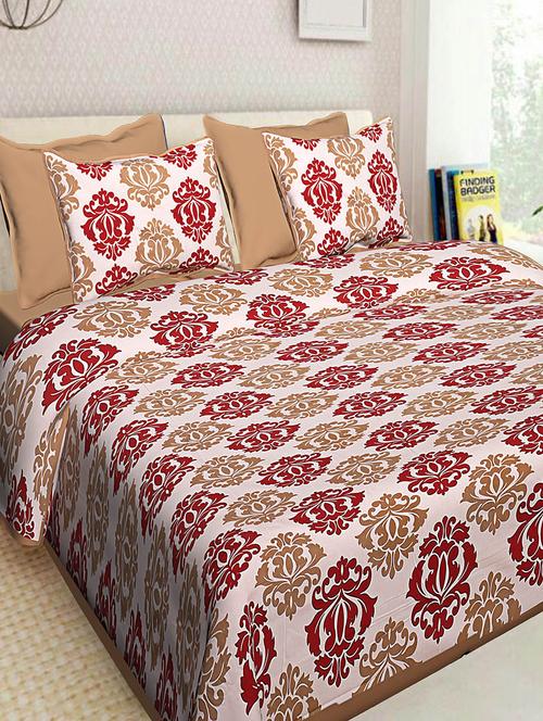 jaipuri printed cotton double bedsheets with 2 pillow covers - 14355669 - Very Small Image - 1