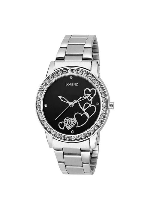lorenz as-12a heart inside analog watch for ladies & girls - 14358648 - Very Small Image - 1