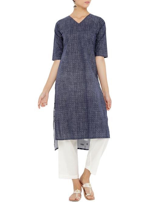 high-low printed kurta - 14358764 - Very Small Image - 1