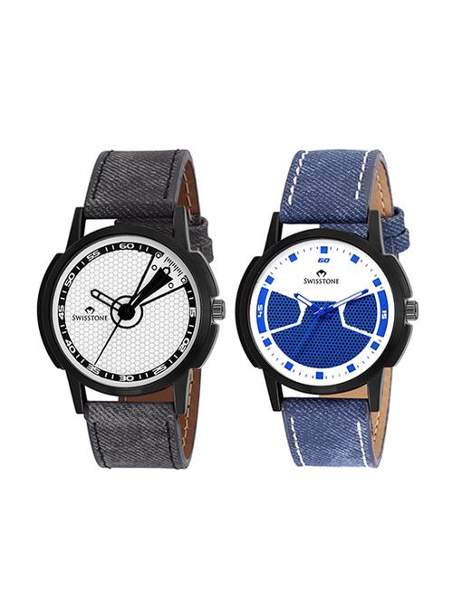 swisstone sprts-510b-615b wrist watch combo for men - 14361613 - Very Small Image - 1