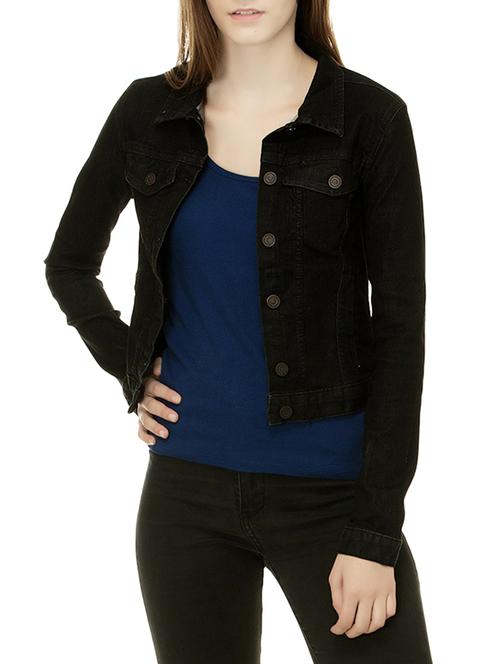 black denim summer jacket - 14362575 - Very Small Image - 1