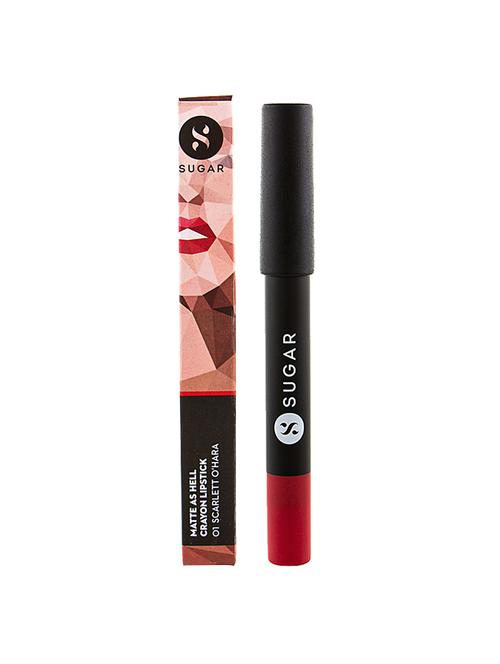 sugar matte as hell crayon lipstick - 01 scarlett o'hara (red) - 14362721 - Very Small Image - 1
