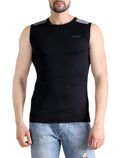 black polyester t-shirt - 14363150 - Very Small Image - 1