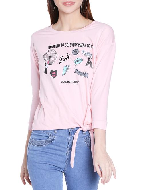 pink printed regular top - 14364091 - Very Small Image - 1
