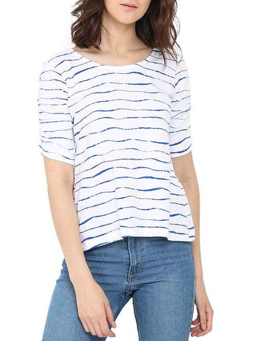 white cotton casual top - 14364192 - Very Small Image - 1