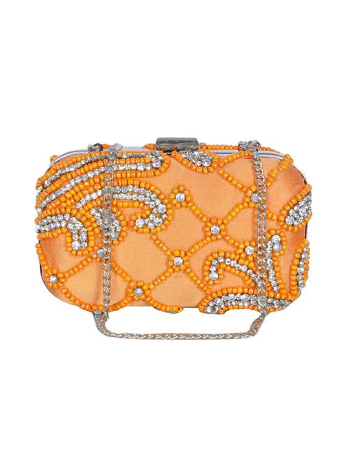 orange polyester box clutch - 14364795 - Very Small Image - 1