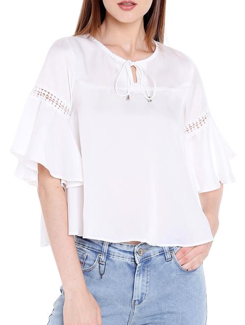 solid white boxy top - 14367862 - Very Small Image - 1