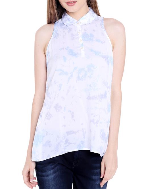 white cotton a line top - 14367872 - Very Small Image - 1